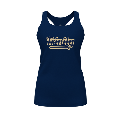 [CUS-DFW-RCBK-PER-NVY-FYS-LOGO2] Racerback Tank Top (Female Youth S, Navy, Logo 2)