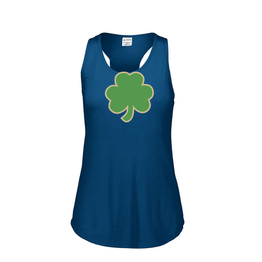 [FT0TUBNV-FAS-LOGO1] Ladies Tri Blend Tank Top (Female Adult S, Navy, Logo 1)