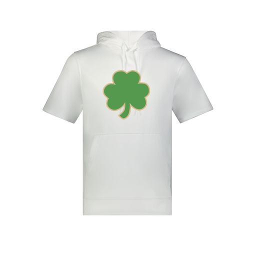 [6871.005.S-LOGO1] Men's Dri Fit Short Sleeve Hoodie (Adult S, White, Logo 1)