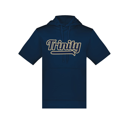[6871.065.S-LOGO2] Men's Dri Fit Short Sleeve Hoodie (Adult S, Navy, Logo 2)