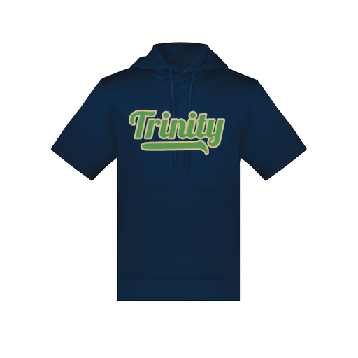 [6871.065.S-LOGO3] Men's Dri Fit Short Sleeve Hoodie (Adult S, Navy, Logo 3)