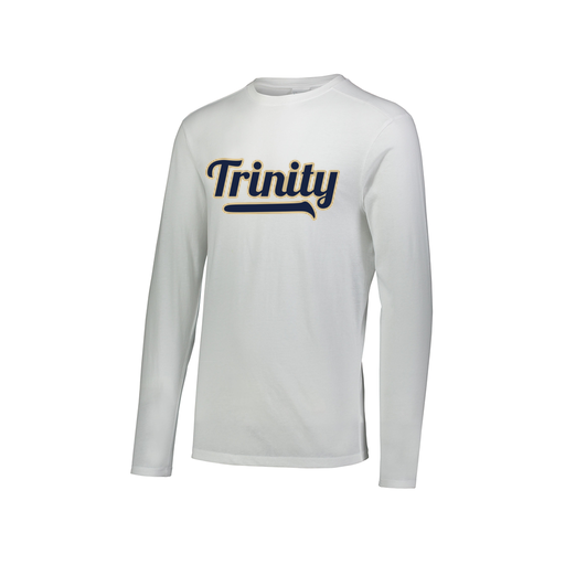 [FTLCUBWH-AXS-LOGO2] Decker Men's Tri-Blend T-Shirt - Long Sleeve (Adult XS, White, Logo 2)