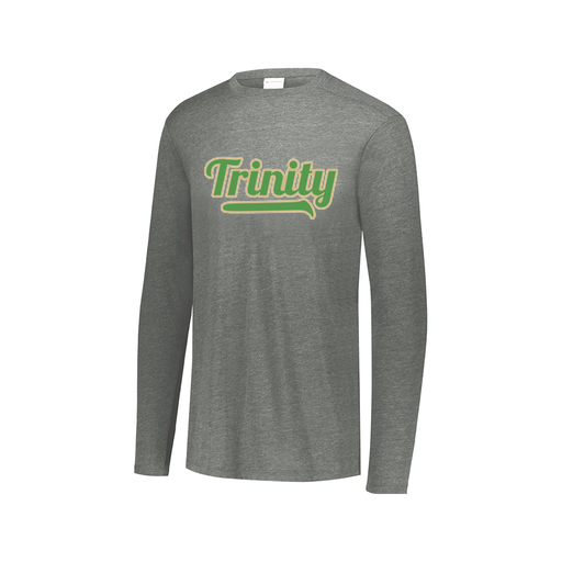 [FTLCUBGY-AXS-LOGO3] Decker Men's Tri-Blend T-Shirt - Long Sleeve (Adult XS, Gray, Logo 3)