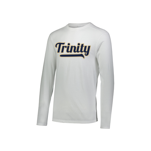 [3076.005.S-LOGO2] Youth LS Ultra-blend T-Shirt (Youth S, White, Logo 2)