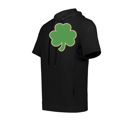 [222605.080.S-LOGO1] YOUTH VENTURA SOFT KNIT SHORT SLEEVE HOODIE (Youth S, Black, Logo 1)