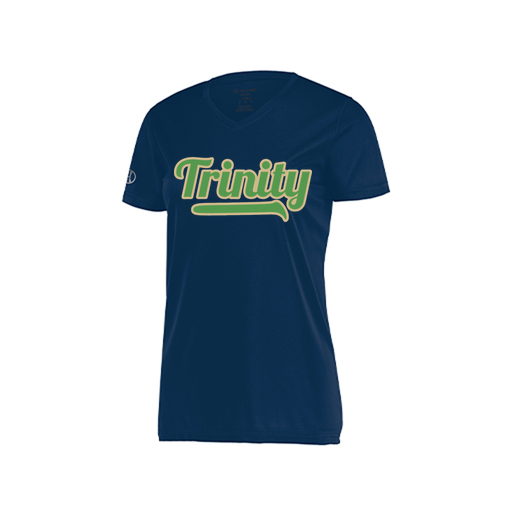 [222820.065.S-LOGO3] Ladies Movement Dri Fit Shirt (Female Adult S, Navy, Logo 3)