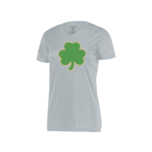 [222820.099.S-LOGO1] Ladies Movement Dri Fit Shirt (Female Adult S, Silver, Logo 1)